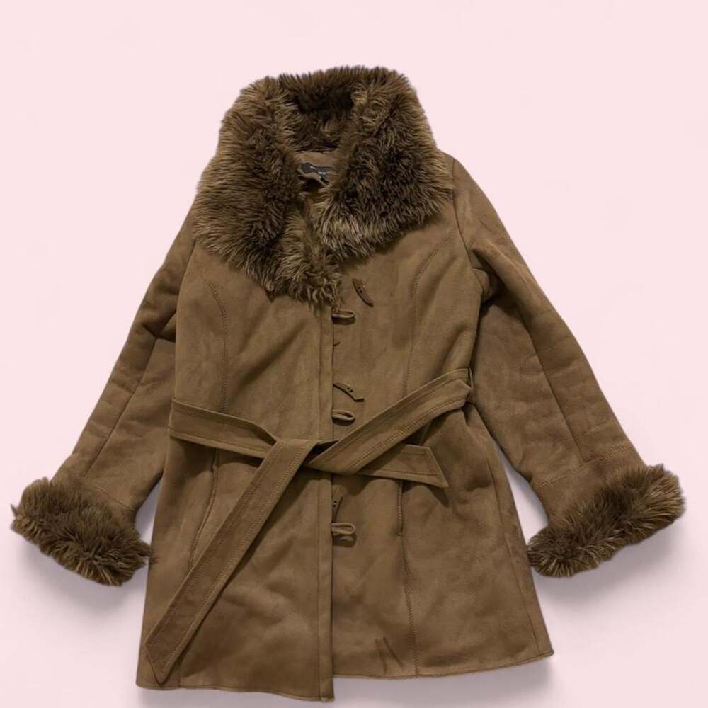 Jones New York Women's Brown and Tan Coat